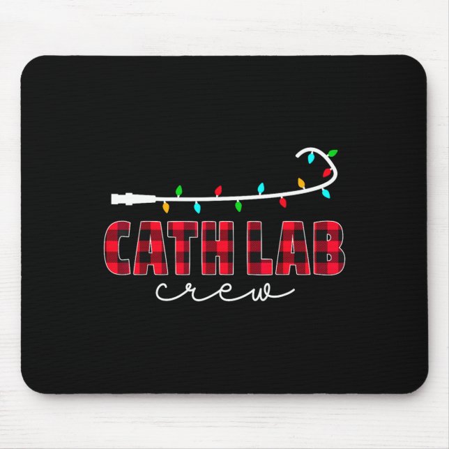 Cath Lab Crew Cardiology Nurse Rad Tech Christmas  Mouse Mat (Front)