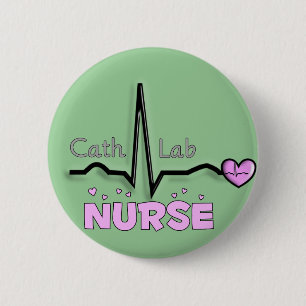 Cath Lab Nurse Gifts 6 Cm Round Badge