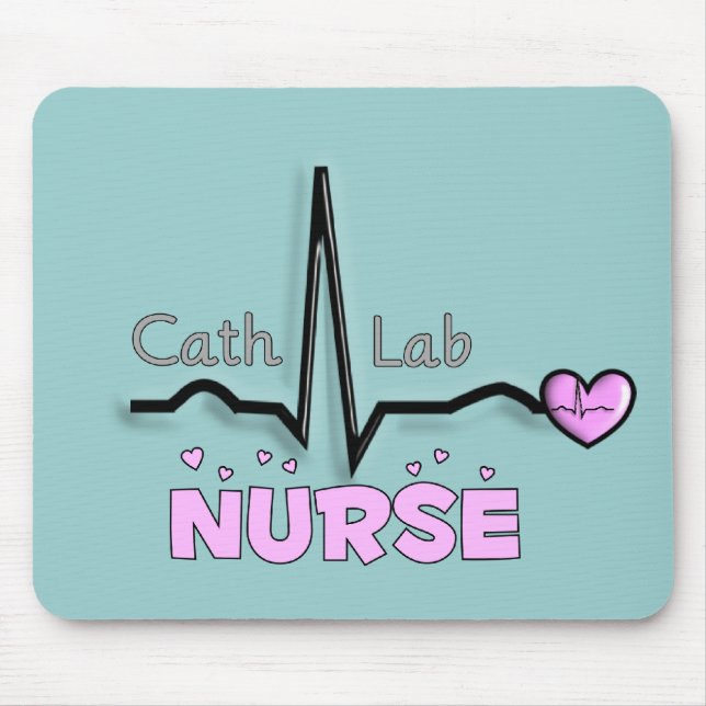 Cath Lab Nurse Gifts Mouse Mat (Front)
