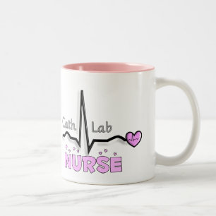 Cath Lab Nurse Gifts Two-Tone Coffee Mug