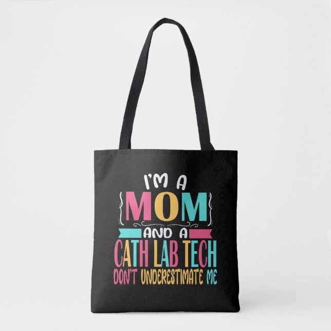 Cath Lab Tech Cardiac Mum Gift Tote Bag (Front)