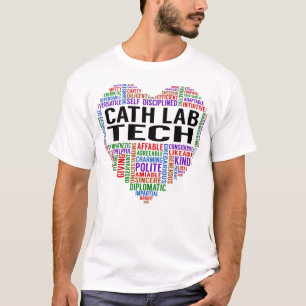 Cath Lab Tech Heart T-Shirt