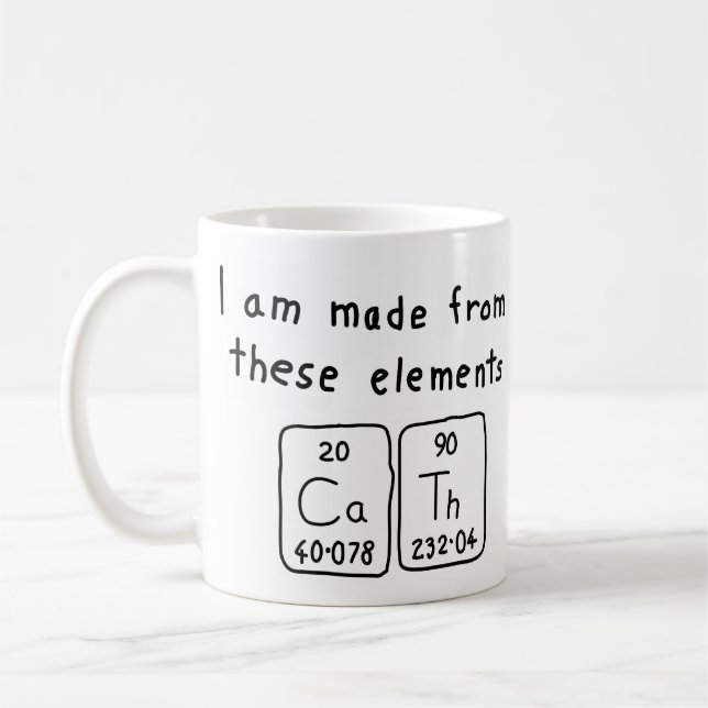 Cath periodic table name mug (Left)