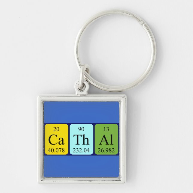 Cathal periodic table name keyring (Front)