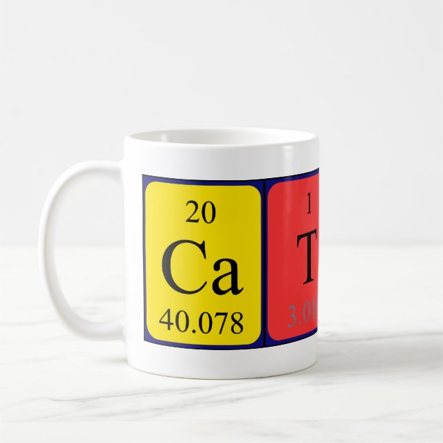 Cathal periodic table name mug (Left)