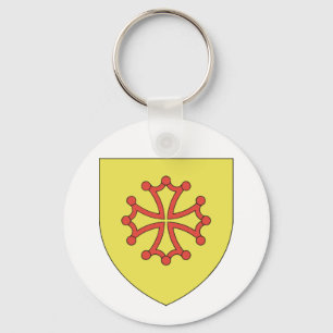 Cathar Cross Key Ring