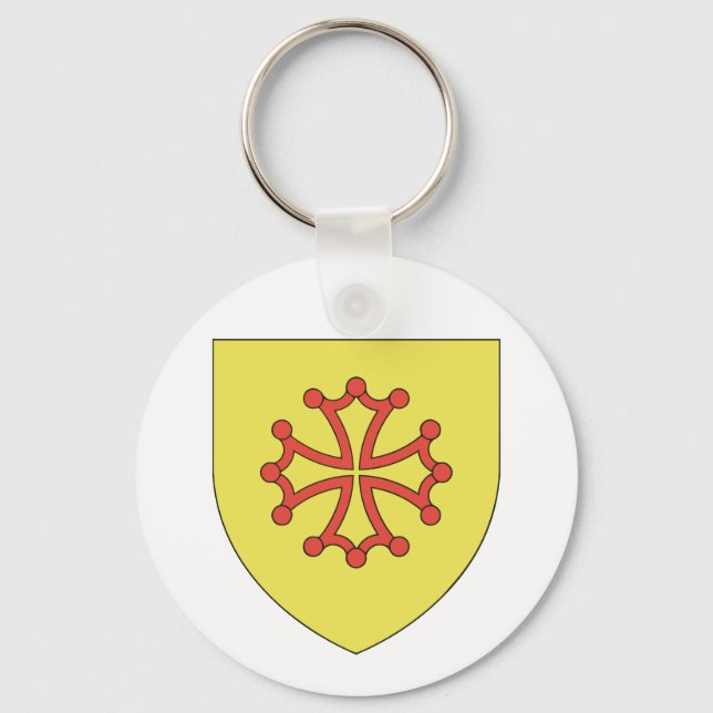 Cathar Cross Key Ring (Front)
