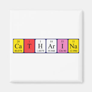 Catharina periodic table name magnet