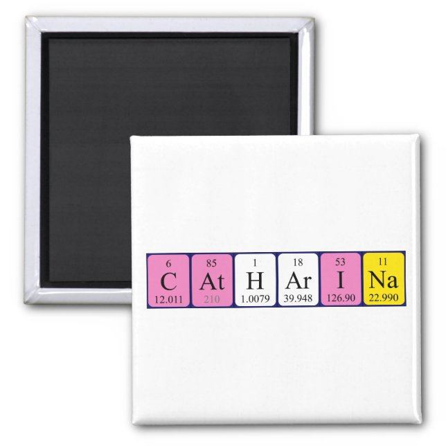 Catharina periodic table name magnet (Front)