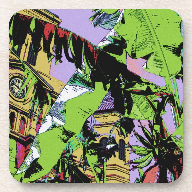 Cathedral and Banana Trees Coaster (Front)