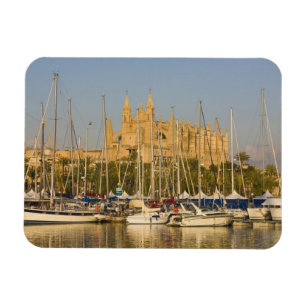 Cathedral and marina, Palma, Mallorca, Spain 2 Magnet
