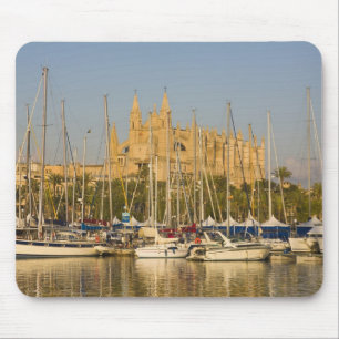 Cathedral and marina, Palma, Mallorca, Spain 2 Mouse Mat