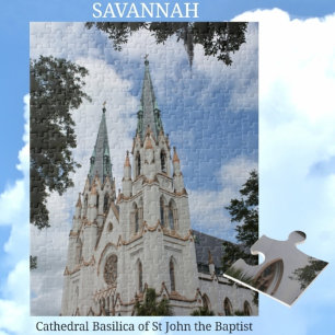 Cathedral Basilica of St John the Baptist Savannah Jigsaw Puzzle