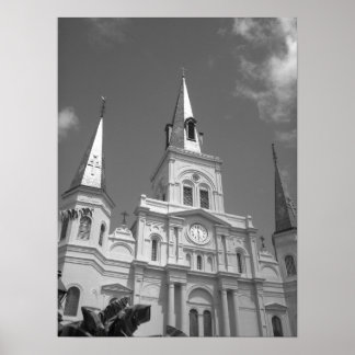 Cathedral black and white poster