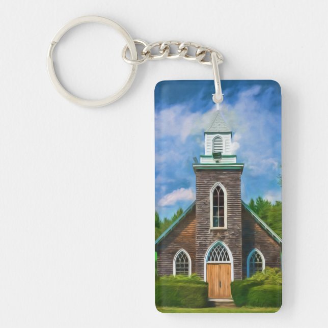 Cathedral Camp Acrylic Keychain (Front)