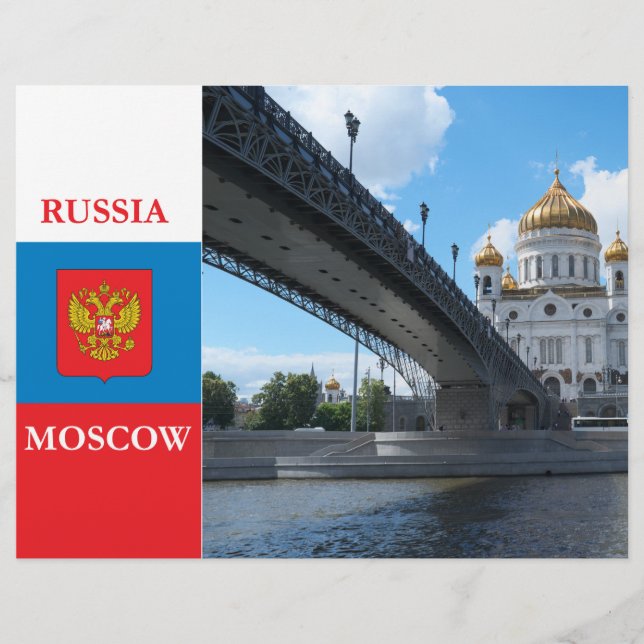 Cathedral Christ the Saviour in Moscow Flyer (Front)