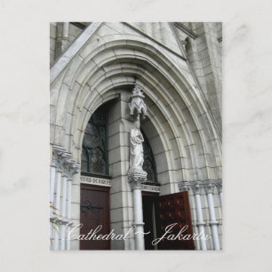 Cathedral Church Jakarta Indonesia Postcard