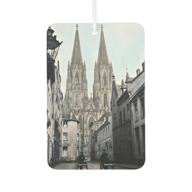 Cathedral Church of St Peter Cologne Germany 1910 Car Air Freshener (Front)