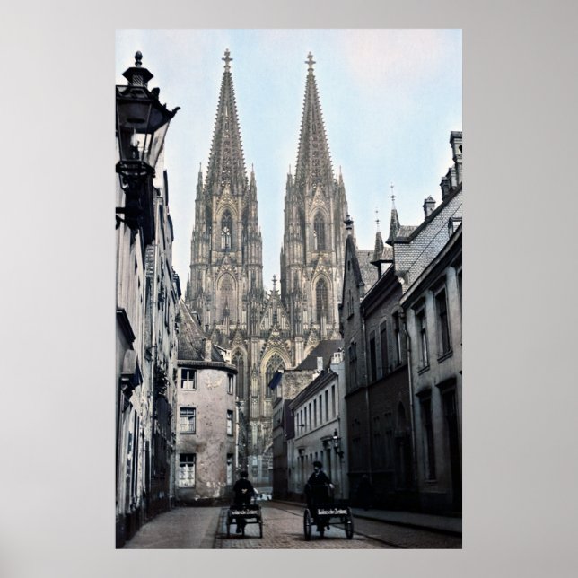 Cathedral Church of St Peter Cologne Germany 1910 Poster (Front)