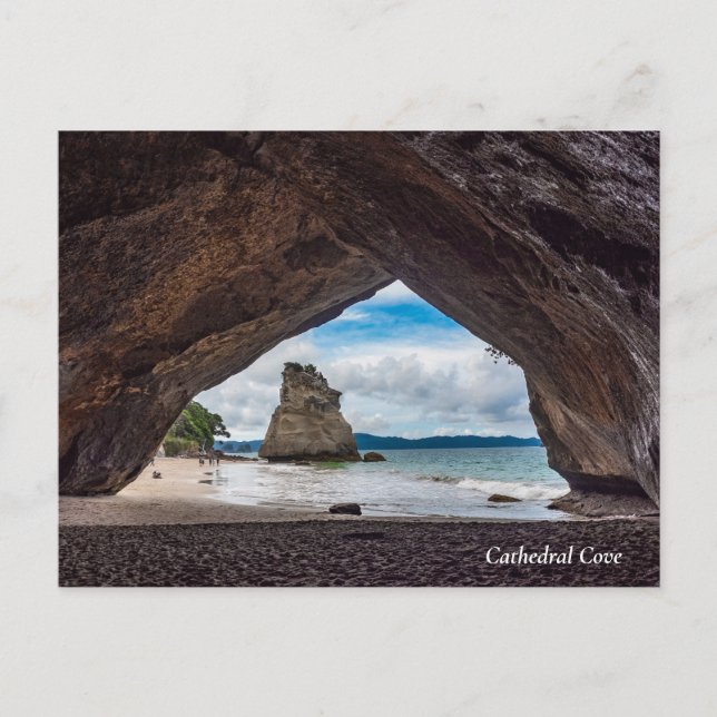 Cathedral Cove, New Zealand  Marine Reserve Holiday Postcard (Front)