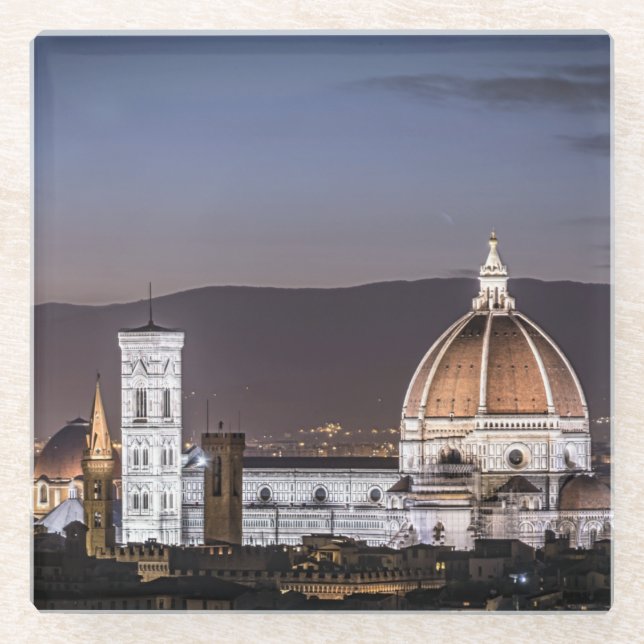 Cathedral - Florance Italy Glass Coaster (Front)