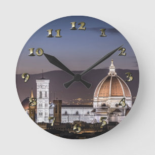 Cathedral - Florance Italy Round Clock