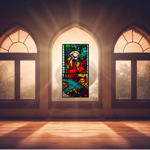 Cathedral Fribourg St Catherine Stained Glass 1300 Window Cling