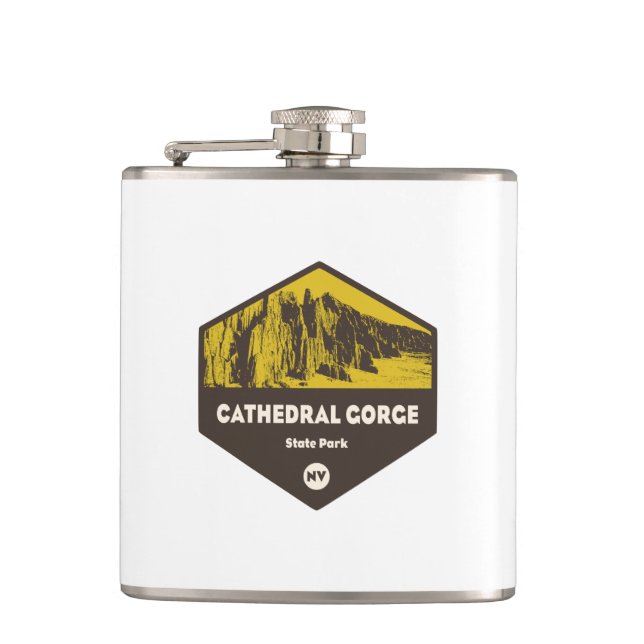 Cathedral Gorge State Park Hip Flask (Front)