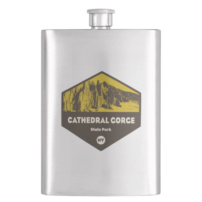 Cathedral Gorge State Park Hip Flask (Front)