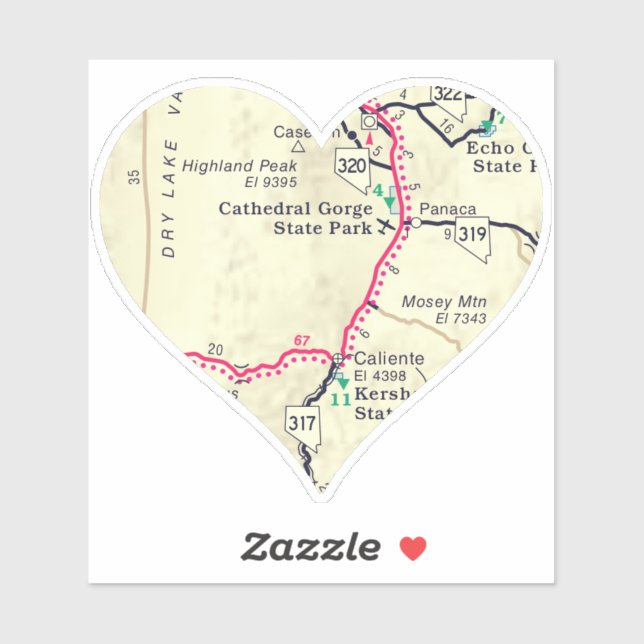Cathedral Gorge State Park Map (Sheet)