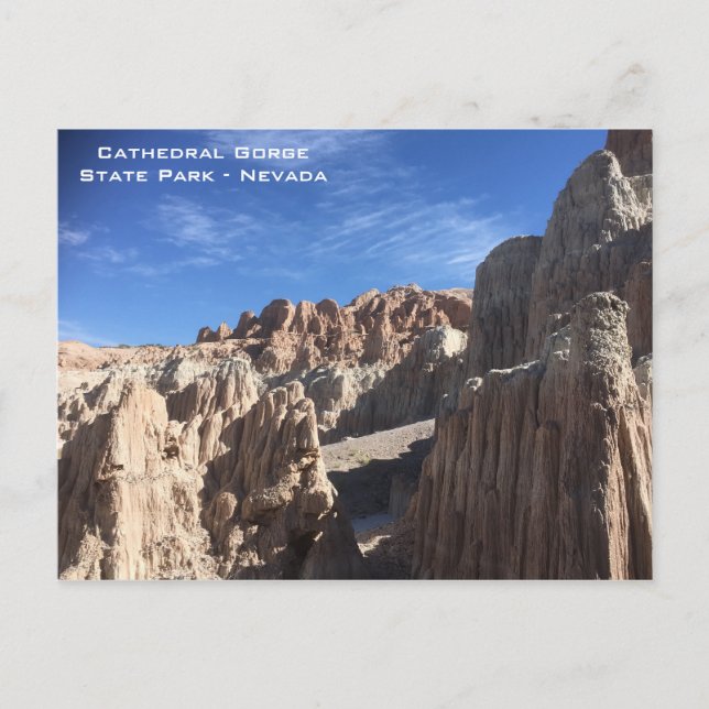 Cathedral Gorge State Park - Nevada Postcard (Front)