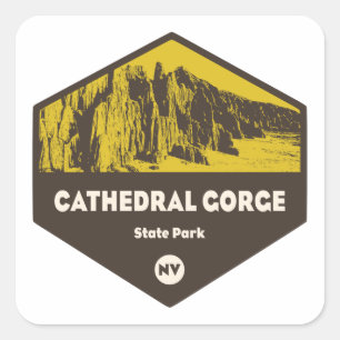 Cathedral Gorge State Park Square Sticker