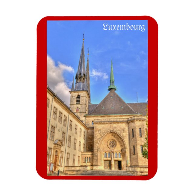 Cathedral in Luxembourg Magnet (Vertical)