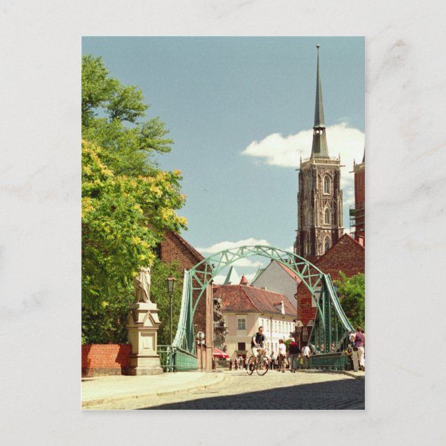 Cathedral in Wroclaw (Breslau) Postcard (Front)
