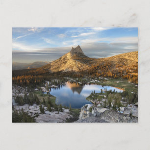 Cathedral Lake and Peak - Yosemite John Muir Trail Postcard
