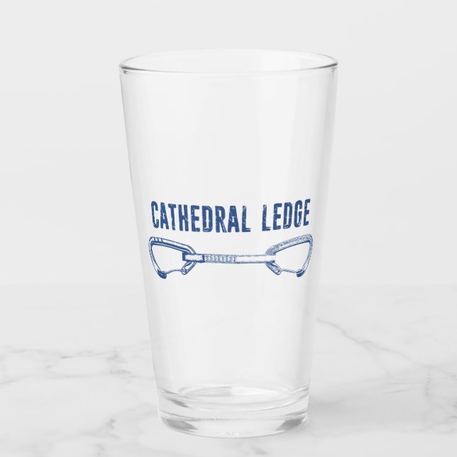 Cathedral Ledge Climbing Quickdraw Glass (Front)