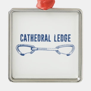 Cathedral Ledge Climbing Quickdraw Metal Tree Decoration