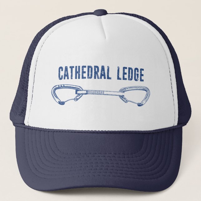 Cathedral Ledge Climbing Quickdraw Trucker Hat (Front)