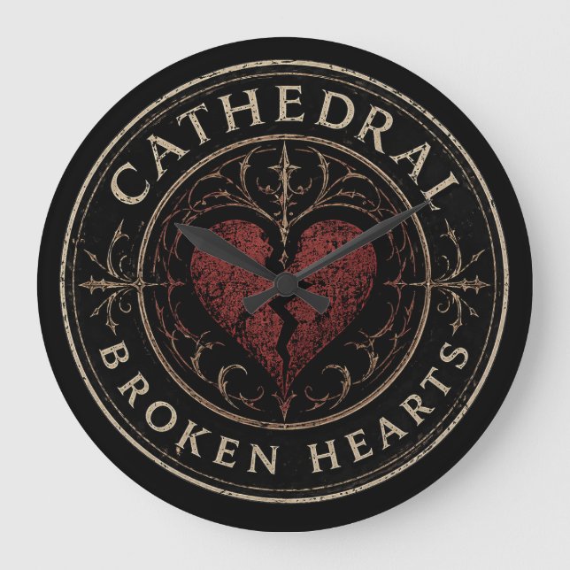 CATHEDRAL OF BROKEN HEARTS LOGO CLOCK (Front)