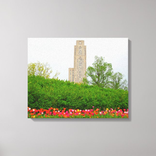 Cathedral of Leaning Canvas Print (Front)