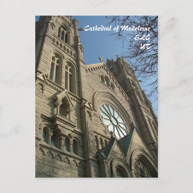 Cathedral of Madeleine - postcard (Front)