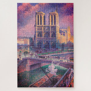 CATHEDRAL OF NOTRE DAME WATERCOLOR 6 JIGSAW PUZZLE