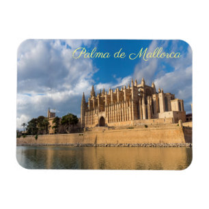 Cathedral of Palma de Mallorca at Golden hour Magnet