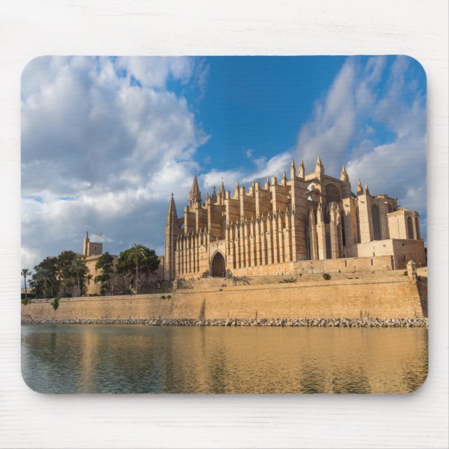 Cathedral of Palma de Mallorca at Golden hour Mouse Mat (Front)