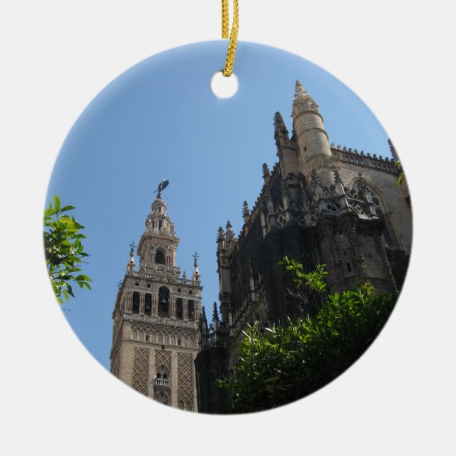 Cathedral of Seville Ceramic Tree Decoration (Front)