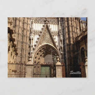 Cathedral of Seville facede Postcard