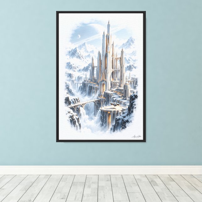 Cathedral of Silence Canvas Print (Insitu(Wood Floor))