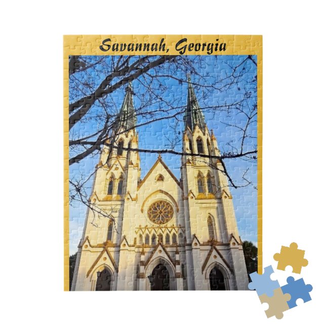 Cathedral of St. John the Baptist Savannah Georgia Jigsaw Puzzle (Creator Uploaded)