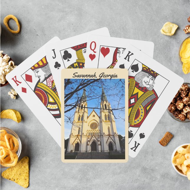 Cathedral of St. John the Baptist Savannah Georgia Playing Cards (Creator Uploaded)