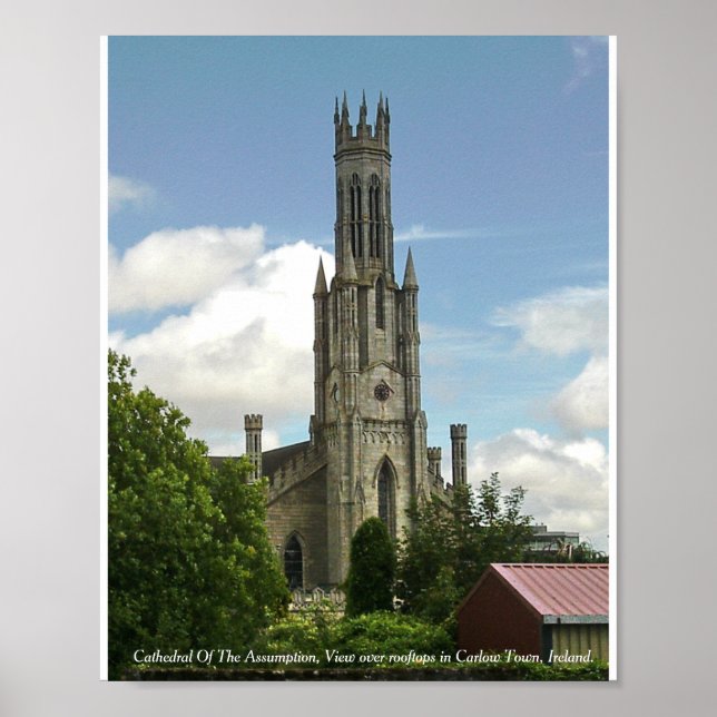 Cathedral Of The Assumption, Carlow Town Poster (Front)